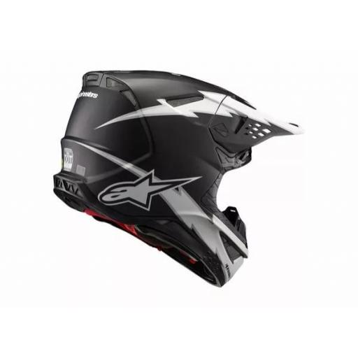 Casco Alpinestars SM10 Ampres negro y blanco [2]