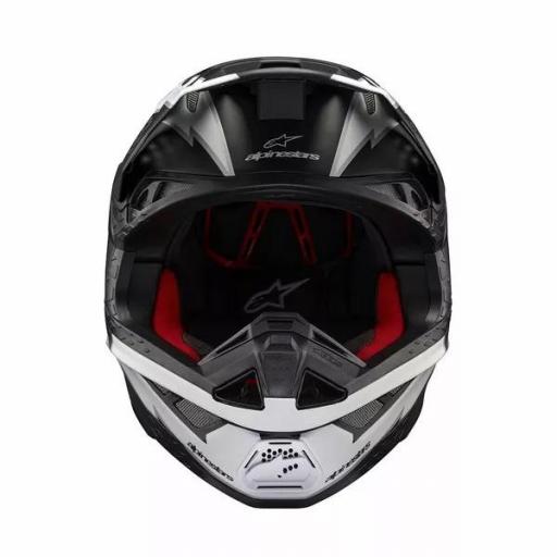 Casco Alpinestars SM10 Ampres negro y blanco [3]