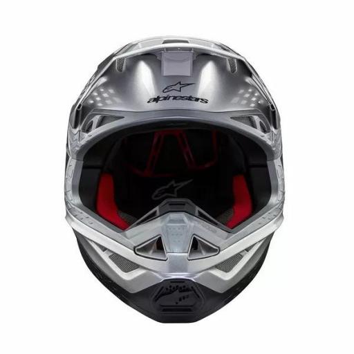 Casco Alpinestars SM10 Flood Naranja negro y plata [2]