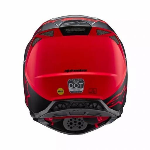 Casco Alpinestars SM10 Flood Naranja negro y plata [4]