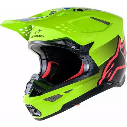 Casco Alpinestars SM10 Unite Amarillo y negro