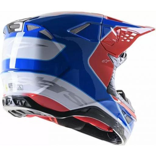 Casco Alpinestars SM10 Aeon Rojo y azul [1]