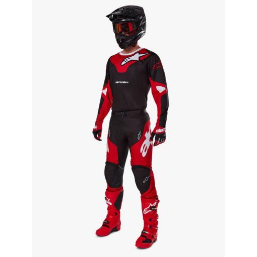 Pantalones Alpinestars Racer VEIL negro y rojo 2025 [3]