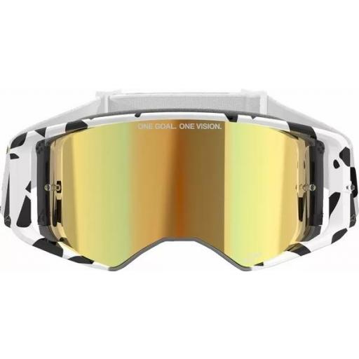 Gafas Alpinestars Supertech Corp Goggle Absolute Vision color blancas / oro cristal dorado [2]