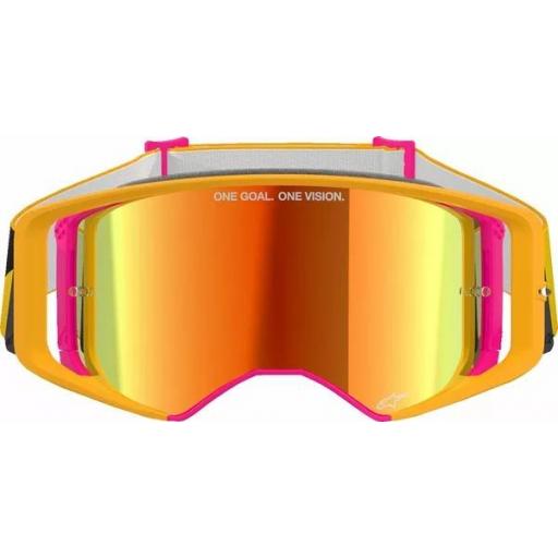 Gafas Alpinestars Supertech Corp Goggle Absolute Vision color  amarillo y rosa cristal rojo [2]