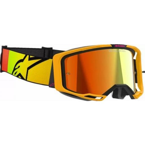 Gafas Alpinestars Vision 8 Corp color amarillo y rosa cristal rojo espejo [2]