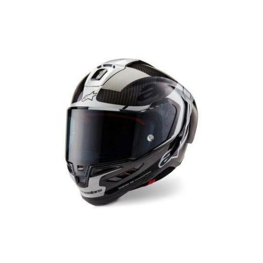 Casco Alpinestars Supertech R10 Solid Negro / plata (ECE22.06) [0]