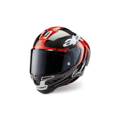 Casco Alpinestars Supertech R10 Solid Negro / rojo (ECE22.06) [0]