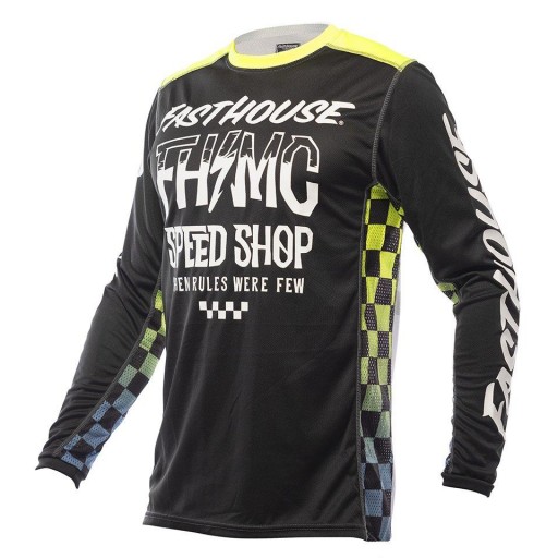 FASTHOUSE YOUTH JERSEY GRINDHOUSE BRUTE BLACK/HIGH-VIZ