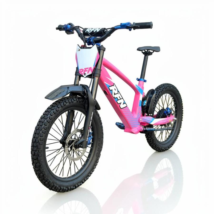Bicicleta electrica sin pedales RXF EVO 18" rosa