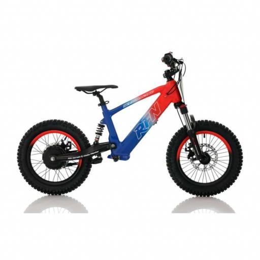 BICICLETA ELÉCTRICA SIN PEDALES ROAN RXF 16" azul y roja 350 W [3]
