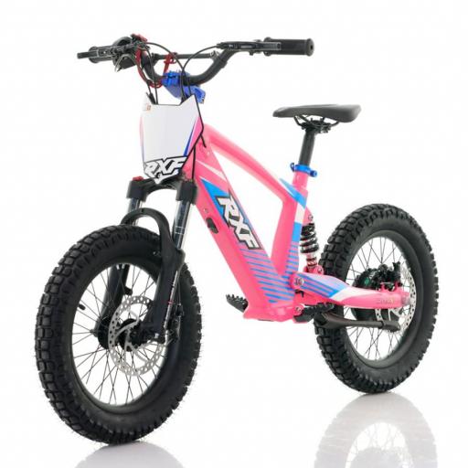 BICICLETA ELÉCTRICA SIN PEDALES ROAN RXF 16" Rosa 350 W