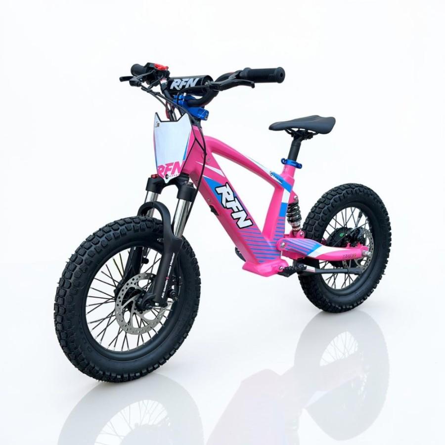 BICICLETA ELÉCTRICA SIN PEDALES ROAN RXF 16" rosa 350 W