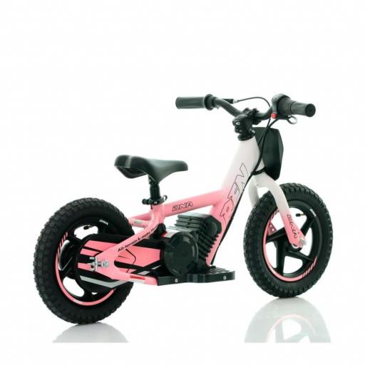 Bicicleta electrica infantil 12" Roan RXF Sedna rosa y blanca [2]