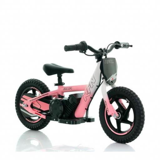 Bicicleta electrica infantil 12" Roan RXF Sedna rosa y blanca [1]