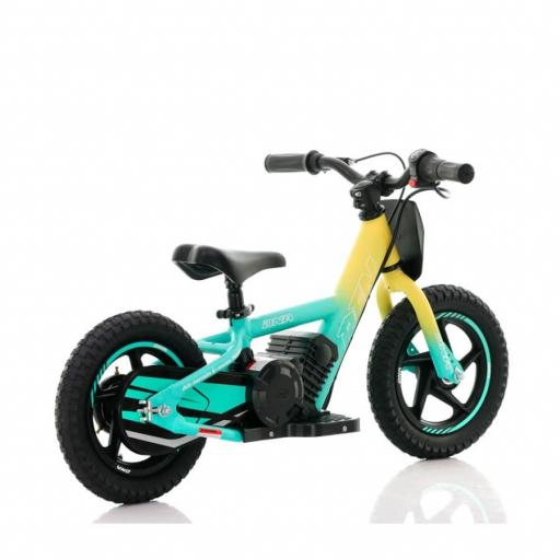 Bicicleta electrica infantil 12" Roan RXF Sedna verde y amarilla [2]