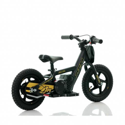 Bicicleta electrica infantil 12" Roan RXF Sedna negra oro [4]