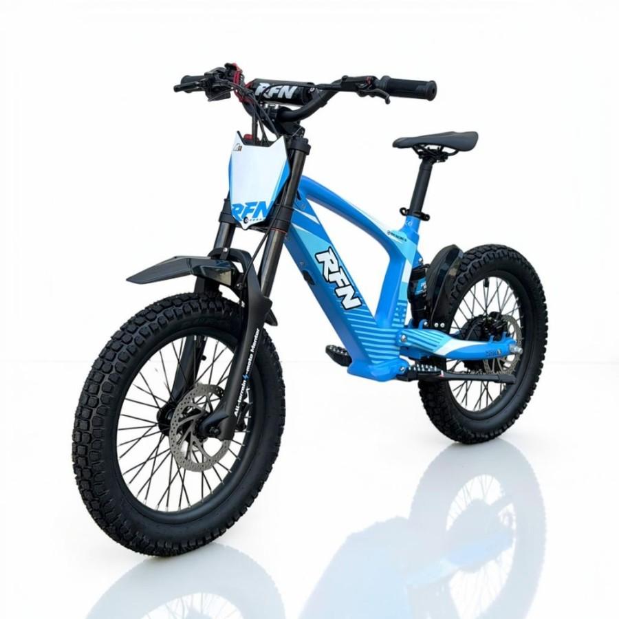 Bicicleta electrica sin pedales RXF EVO 18" azul
