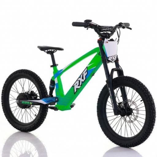 BICICLETA ELÉCTRICA SIN PEDALES RFN 20" verde 750 W Evo Racing [1]