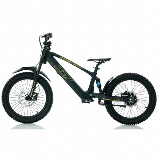 BICICLETA ELÉCTRICA SIN PEDALES RFN 20" Negra y dorada 750 W Evo Racing [2]