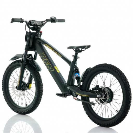 BICICLETA ELÉCTRICA SIN PEDALES RFN 20" Negra y dorada 750 W Evo Racing [1]