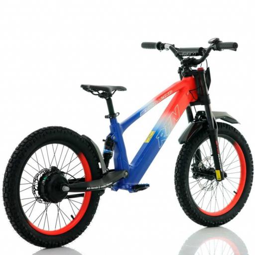 BICICLETA ELÉCTRICA SIN PEDALES RFN 20" Azul y rojo 750 W Evo Racing [5]
