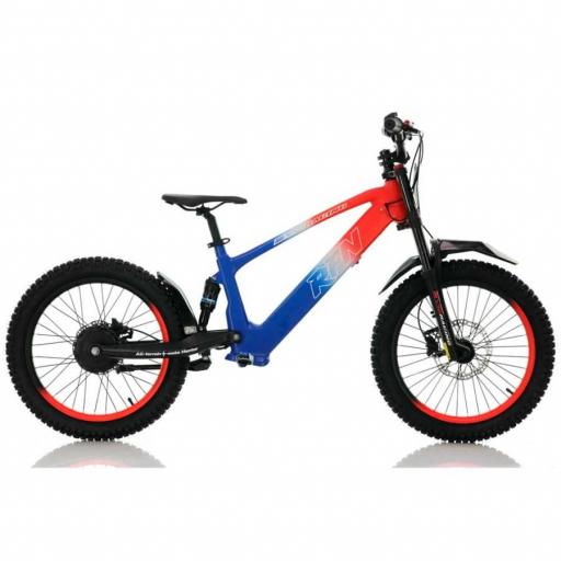 BICICLETA ELÉCTRICA SIN PEDALES RFN 20" Azul y rojo 750 W Evo Racing [4]