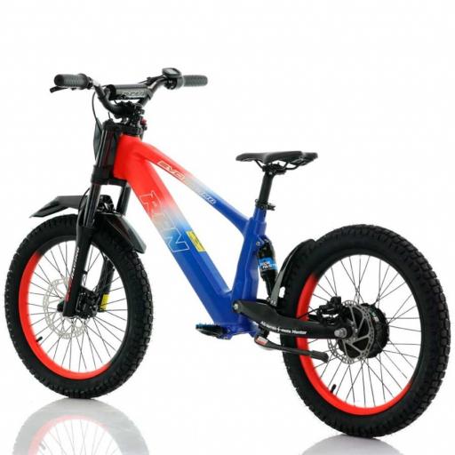 BICICLETA ELÉCTRICA SIN PEDALES RFN 20" Azul y rojo 750 W Evo Racing [1]