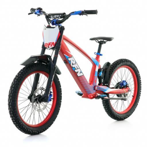 BICICLETA ELÉCTRICA SIN PEDALES RFN 20" roja 750 W Evo Racing