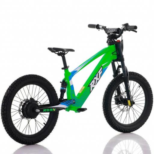 BICICLETA ELÉCTRICA SIN PEDALES RFN 20" verde 750 W Evo Racing [3]