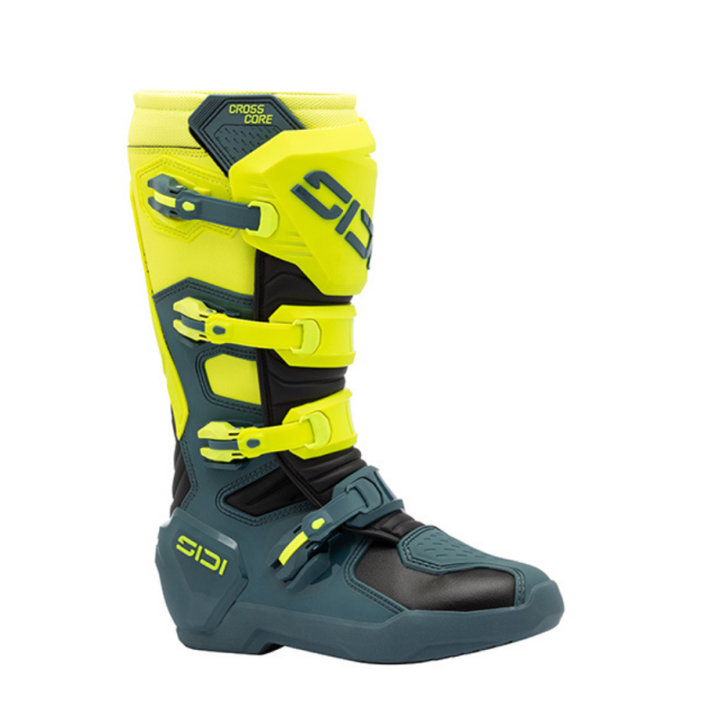 Botas Sidi Crosscore Amarillo verde petrol de motocross y enduro