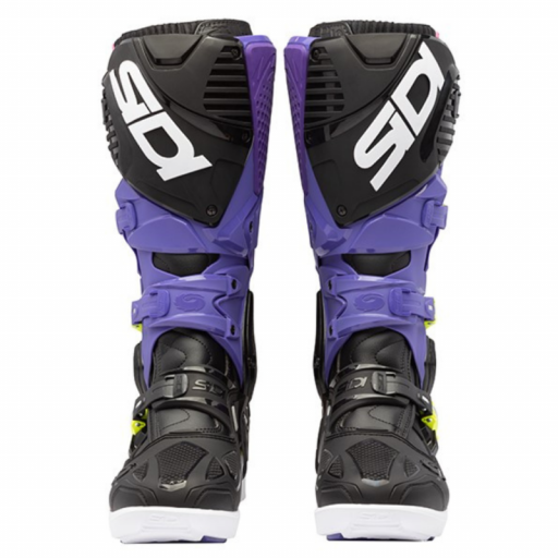 Botas Sidi Crossfire 3 SRS violeta negro amarillo de motocross [3]