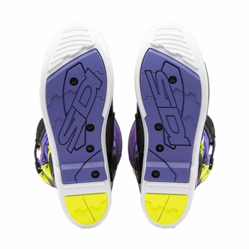 Botas Sidi Crossfire 3 SRS violeta negro amarillo de motocross [1]
