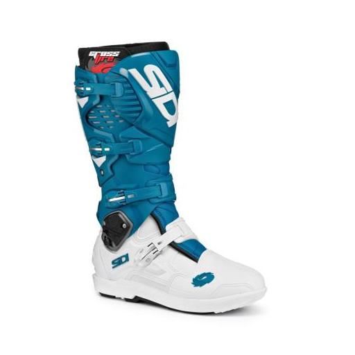 BOTAS SIDI CROSSFIRE 3 SRS Blanco y azul petroleo