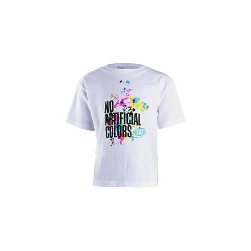 Camiseta infantil Troy lee designs no artificial color blanco