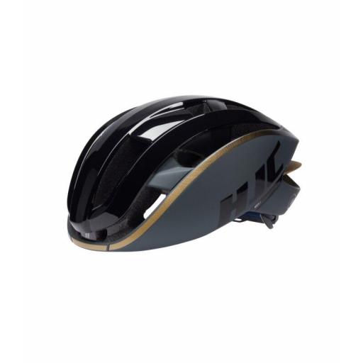 CASCO HJC IBEX 3 (NEGRO-DORADO MATE/BRILLANTE)