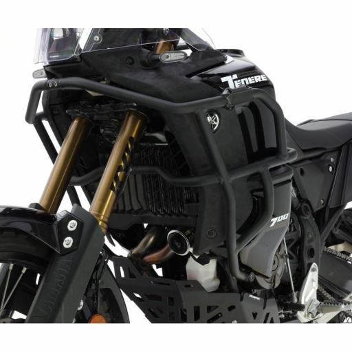 Defensas laterales y de motor anti-golpes Yamaha Tenere 700  2019 a 2024 Color negro