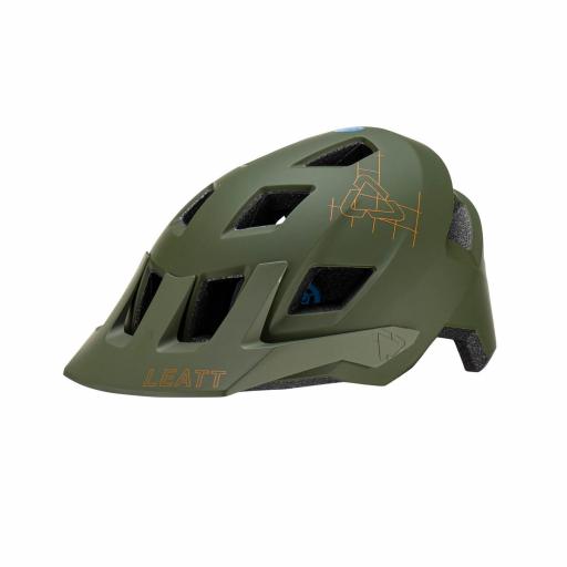Casco Leatt MTB All Mountain 1.0 V22 verde pino
