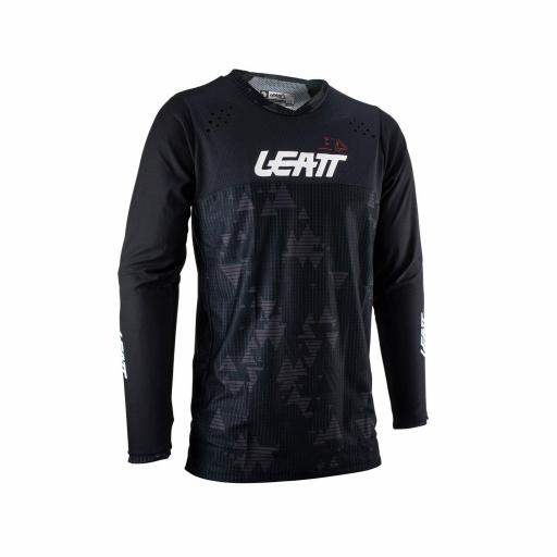 Camiseta Leatt 4.5 Moto Enduro negra