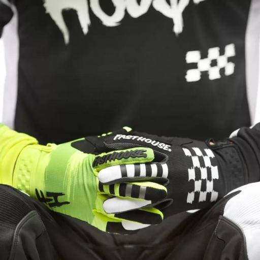 Guantes Fasthouse SPEEDSTYLE JESTER amarillo neon y negro [2]
