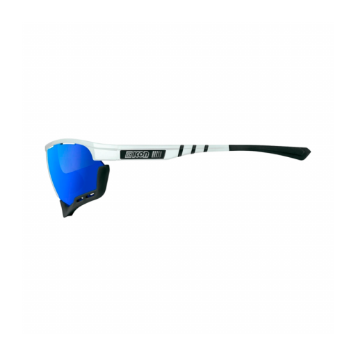 Gafas SCICON AEROCOMFORT XL Blancas (lentes multiespejo azul) [3]