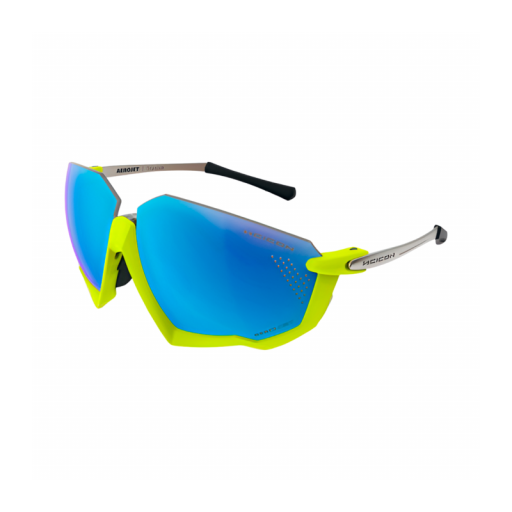 Gafas SCICON AEROJET TITANIUM amarillo fluor (lentes multiespejo azul)