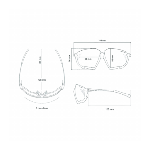 Gafas SCICON AEROJET TITANIUM amarillo fluor (lentes multiespejo azul) [4]