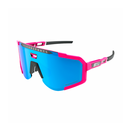 Gafas SCICON AEROSCOPE rosa fluor (lentes multiespejo azul)