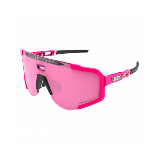 Gafas SCICON AEROSCOPE rosa fluor (lentes multiespejo azul) [2]