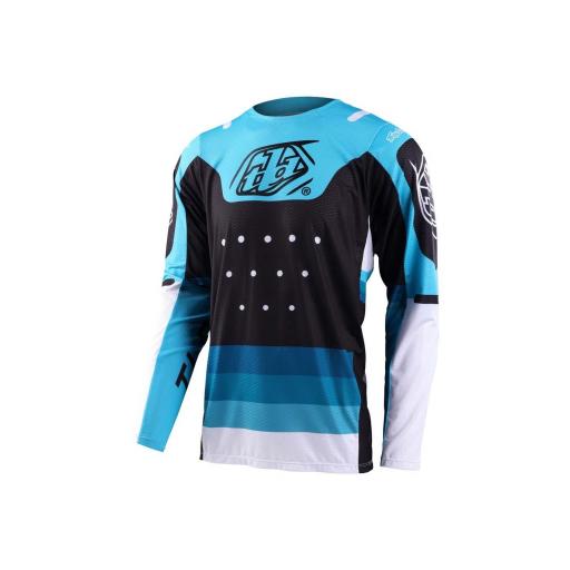 Camiseta Troy Lee GP AIR APEX azul y negro [0]