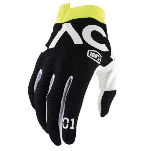 GUANTES 100% ITRACK RACR / Negro