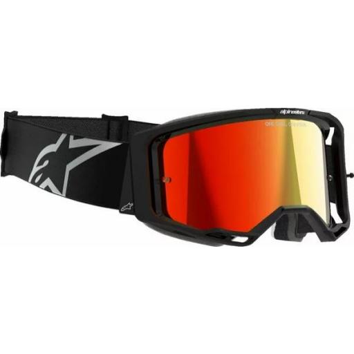 Gafas Alpinestars Vision 8 Corp color negro cristal rojo espejo [3]