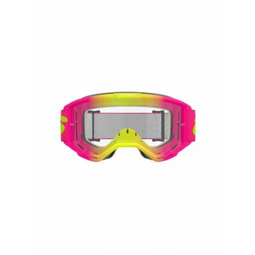 Alpinestars Vision 5 Wordmark rosa y amarillo lente transparente [3]