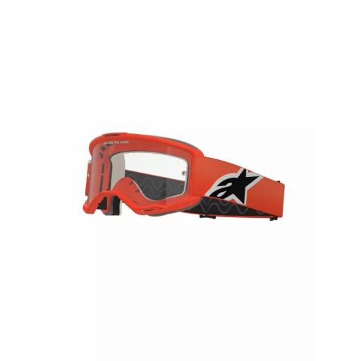 Alpinestars Vision 5 Wordmark naranja lente transparente [0]